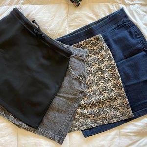 Gap/Old Navy Denim and Express/Cotton-On Stretch Skirts